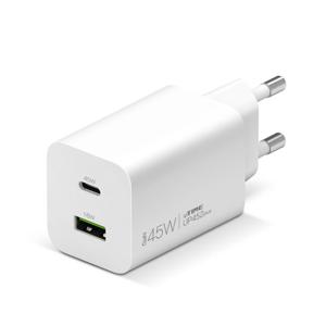 ipTIME UP452 Plus GaN 45W 화이트 초고속 충전기 / 케이블미포함