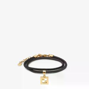 26SS Fendi FOREVER 레더 브레이스렛 8AL293AH9WF0A1F