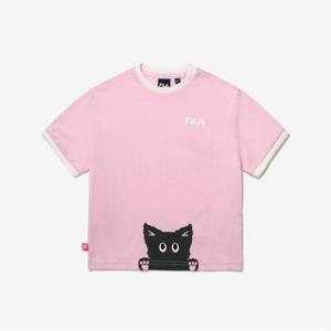 [휠라키즈] TD 썸머 동물 그래픽 반팔티 (FK2RSG2401X_LPK)