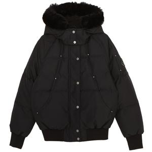 무스너클  M33LB017S 305 여자 후드 패딩 점퍼 봄버 릴렉스핏