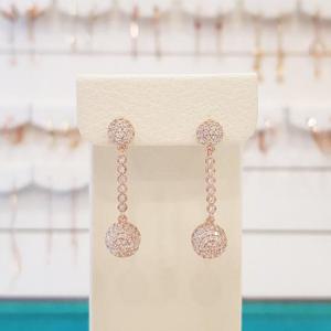 볼라레 세이브존01 할머니생신선물 파베 큐빅 롱귀걸이 spe520