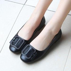 여성 F985 데일리 플랫슈즈 단화 둥근코 버클장식