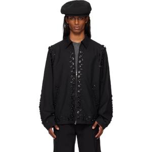 25 FW 타카히로미야시타 더솔로이스트 남성 블랙 집업 브릿 재킷 251970M180009