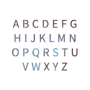 아트박스/블랭코 블랭코 스텐실도안403 알파벳 대문자(A5)