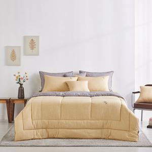 [닥스침구]모달 그램 옐로우[10온스] 킹세트[퀼트이불+패드+베개커버]