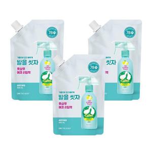 온더바디 발을씻자 코튼풋샴푸 리필 레몬향 500ml x 3개