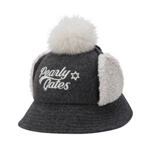 M 파리게이츠골프모자 NQC 521D4CP008_GY 여성 폭스 퍼 이어워머 버킷햇