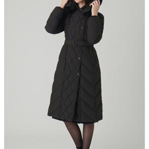 [샤틴]폭스후드넥 탈,착 구스다운 롱패딩S244M854A_JK