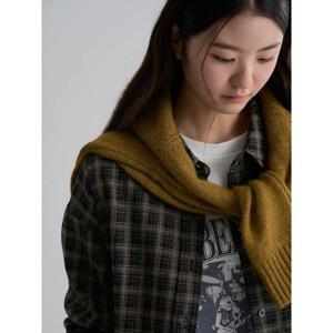 (355Y64LY35) [에잇세컨즈] 블랙 플란넬 체크 오버핏 셔츠  블랙