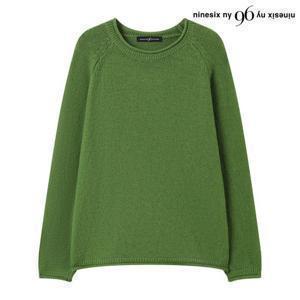 [나인식스뉴욕]레글런 라운드 베이직 긴팔 니트 (NP4KT044L0)