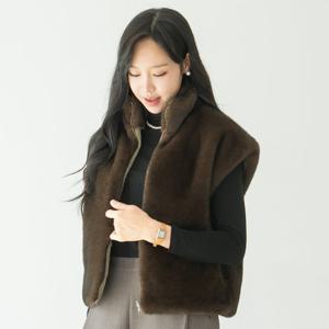 엄마옷 마담4060 리버시블퍼베스트 데일리 중년여성 -ZVE2511019-