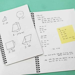 A4 연습장 스프링 무지노트 무선 노트 크라프트 연습장 스프링 노트 수학노트 종합장 무지노트