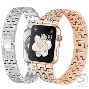 애플워치6 40mm 44mm 호환 블링 큐빅 메탈 밴드 시계줄 스트랩