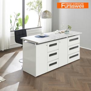 퍼스웰 멜라민 1800 글라스홈바 아일랜드식탁A형(DI_010)