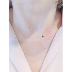 미니골드 14K 디얼마이 이니셜 목걸이  NONM4017-T