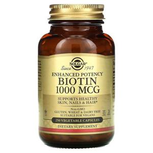 해외배송 Solgar 솔가 비오틴 1000mcg 250베지캡슐 Biotin