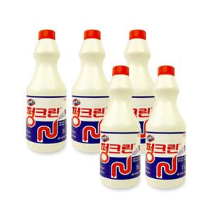 유한락스 펑크린(1L)-5개 배수관막힘 용해제 욕실 배수관 청소 변기 뚫어뻥