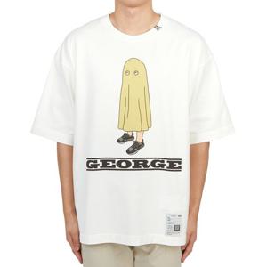 메종미하라야스히로 남성 반팔티셔츠 A12TS683 WHITE