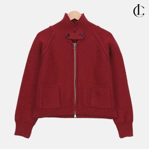 엘케이트 여성 니트 하이넥 집업 터틀넥 나그랑 투웨이집업 LMV002