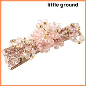 [리틀그라운드8] 룰라비(75A12-872-08)플라워글리터헤어핀 아동여아 악세사리 머리띠 장식 파티 공주 코디