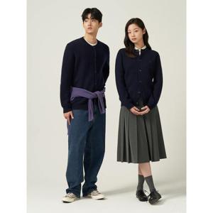 [빈폴멘] 남여공용 베럴비 라운드 카디건 - 네이비 (BC595AC11R)
