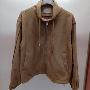 Latium HC06 크롭 하이넥  차이나카라 품편한 집업 쟈켓형 스웨이드 점퍼 T2553jp06