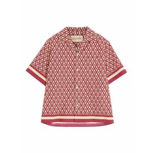 [VALENTINO] 라프리마 남성 셔츠 Toute 라 V 볼링 7V3AA111B20CLT 레드 /8