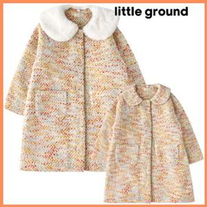 [리틀그라운드8] 룰라비(75C22-101-03)트위드퍼카라코트 아동여아 아우터 점퍼 겨울 데일리 선물 코디룩