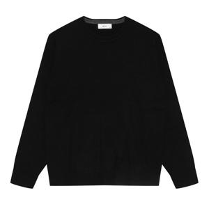 [본(정장)]남성 F/W 아렌퓌 라운드넥 풀오버 니트 블랙 BN3FSW812BK