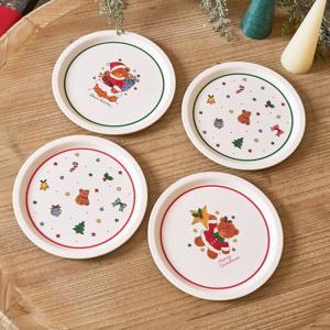 [모던하우스] 테디토이 크리스마스 멜라민 접시 4P세트