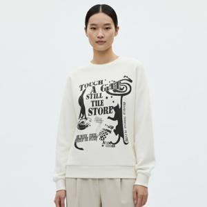 샵앤) 국산 여성 라운드 캣치캣 루즈핏 와플 티셔츠 ODA-WSH-20862-크림