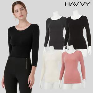 [하비] 4종세트 심리스 배쏙보정 히트텍 내복 발열내의