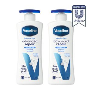 바세린 바디로션 어드밴스드 400ml 2개