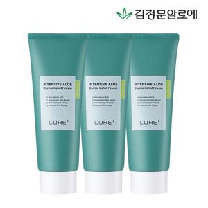 [김정문알로에] 큐어 베리어 릴리프 크림 100ml 3개