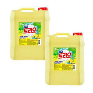 [트리오] 트리오 14kg 2개 주방세제 업소용 퐁퐁 대용량