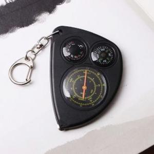 나침반열쇠고리 3in1 열쇠고리 온도측정 거리측정 나침반