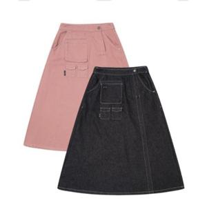 [오프로드]여성 유틸리티 데님 스커트_5K62622