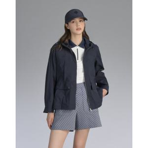 닥스 골프 여성 25SS BEST 네이비 에어리 중힙 후드 사파리 점퍼 DNJU5B311N2