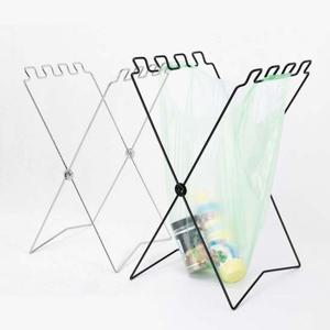 접이식봉투걸이 캠핑용품 접이식 쓰레기봉투 걸이 20L LS480 실버