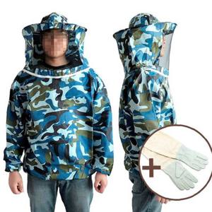 KP 밀리터리 양봉옷 (상의+양봉장갑) 벌망 해충 벌초