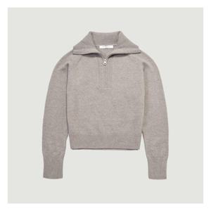 [행텐][행텐]여성 숄카라 하프집업 크롭 니트-SE2031046014034