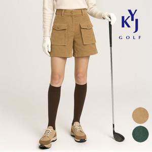 가을겨울 코듀로이 건빵포켓 골덴 여성 골프 반바지 DPWLHS58