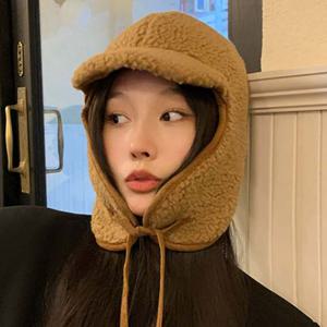 남녀공용 뽀글이 귀달이 모자 HH-M24 남녀공용귀달이모자 뽀글이귀달이 방한모 귀도리모자 뽀글이끈모자