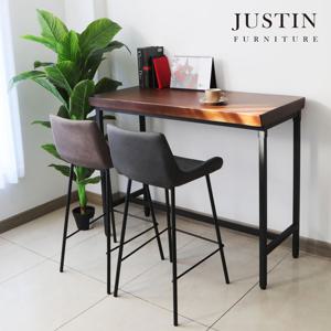 [저스틴퍼니처]허쉬 우드슬랩 홈바 테이블(1400)