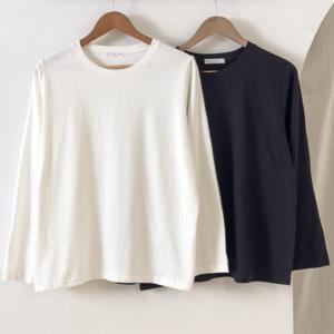 나야홍 / 빅사이즈티 V694L511 기본핏무지긴팔티셔츠 RD