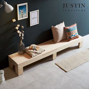 [저스틴퍼니처]림 편백나무 원목 평상형 벤치 소파