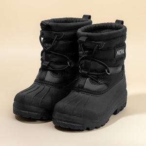 네파키즈 템퍼[180~240] 스트링 방한 패딩부츠 블랙(굽높이 3cm) KLGEC62BLK