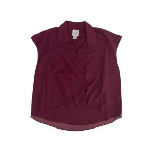 25 FW 캘빈클라인 클래식 칼라 블라우스 LV044C199GVLP TP444128100