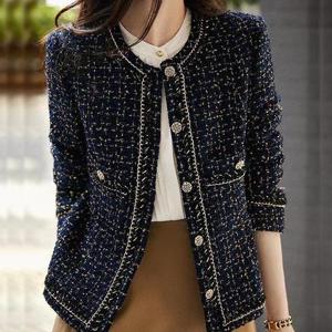 [패션시그널]라운드 엣지라인 트위드 자켓 A6C56C