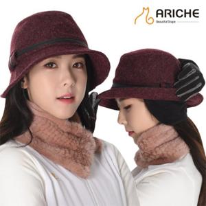 [아리체] 모직 귀달이 페도라 겨울 방한 골프 야외활동 모자